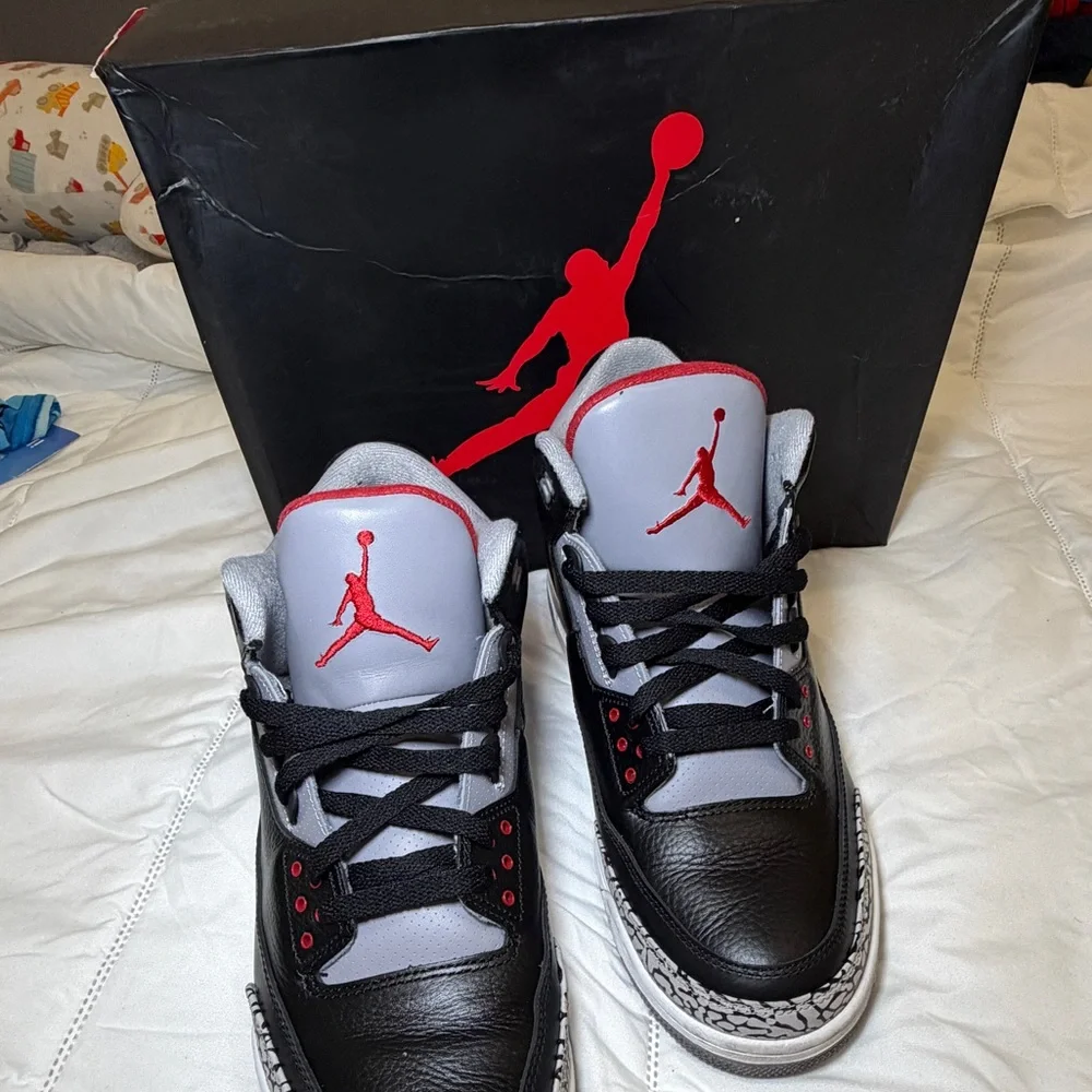 Nike Air Jordan 3 Retro OG Black Cement sneakers size 13 men